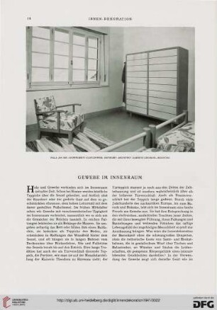 52: Gewebe im Innenraum