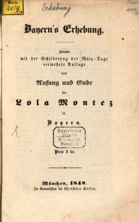 Bayerns Erhebung