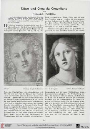 2: Dürer und Cima da Conegliano