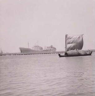 Cochin (Indien), Sampan unter Segel