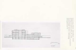 Einkaufszentrum am Zoo, Berlin-Charlottenburg (Diplomarbeit bei Peter Poelzig): Schnitt 1:200