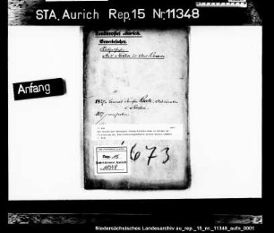 Das Gesuch des Advokaten Johann Wilhelm Bode in Norden um Fortführung der Auktionatorengeschäfte seines Vaters Lammert J. Bode
