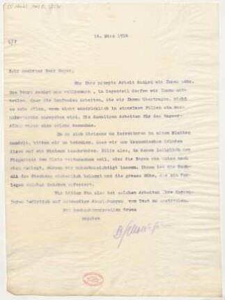 Brief an Fritz Meyer : 14.03.1914