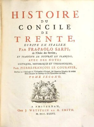 Histoire Du Concile De Trente, 2