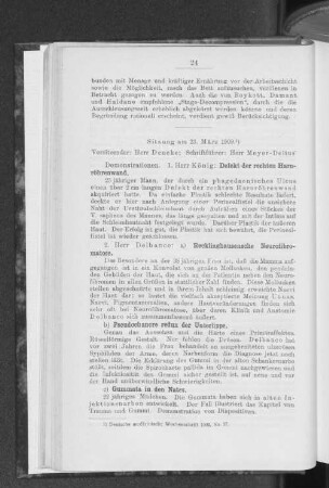 Sitzung am 23. März 1909.