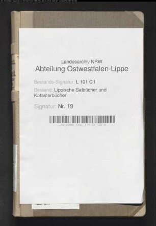 Salbücher der Vogtei Detmold von ca.1640 bis 1725/28