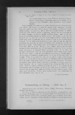 Versammlung zu Elbing. - 1444 Jun. 8.