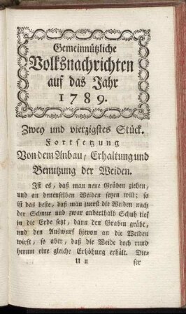 Zwey und vierzigstes Stück