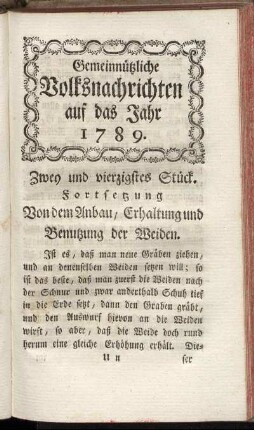 Zwey und vierzigstes Stück