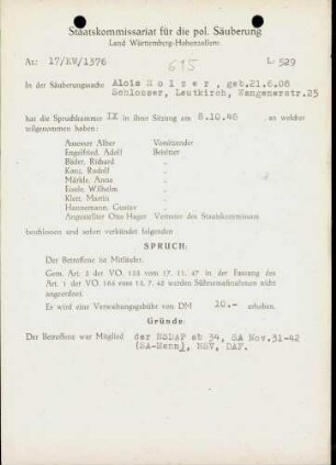 Holzer, Alois