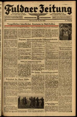 Ausgabe vom Mittwoch, den 24. Mai 1944.
