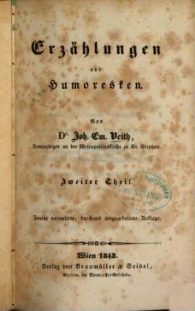 Erzählungen und Humoresken, 2