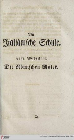 Die Italiaenische Schule
