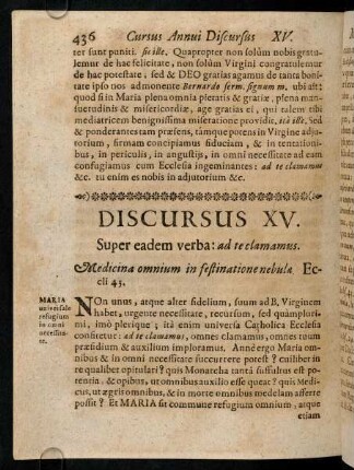 436-446, Discursus XV