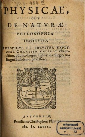Physicae seu naturae philosophia institutio