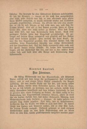 Neuntes Kapitel. Das Abenteuer