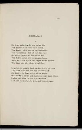 I Die jahre gehn, ich der erst sieben jahr