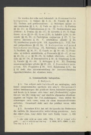 A. Grammatische Kategorien