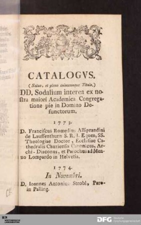 Catalogus.