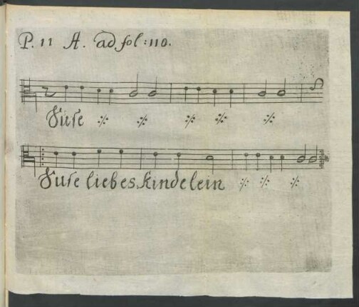 P. II A. ad fol: 110