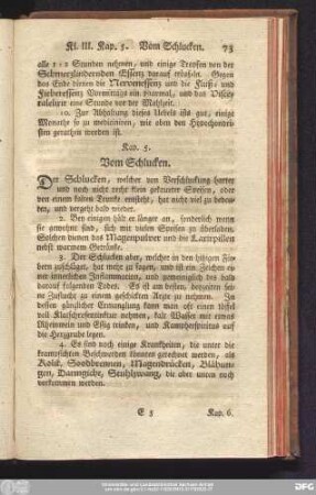 Kap. 5. Vom Schlucken.