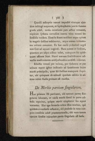 De Morbis partium singularum.