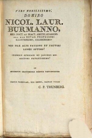 Prodromus Plantarum Capensium : Quas, In Promontorio Bonae Spei Africes, Annis 1772 - 1775, 1