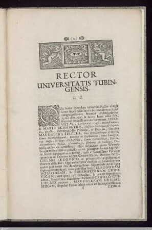 Rector Universitatis Tubingensis