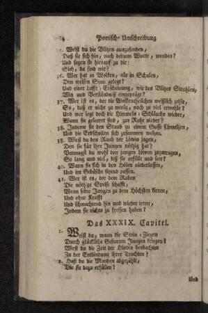Das XXXIX. Capitel.