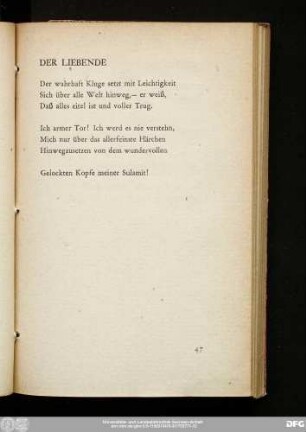 Der Liebende