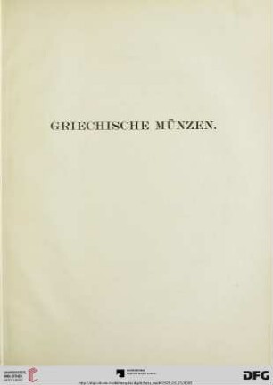 Griechische Münzen (Nr. 1-487)