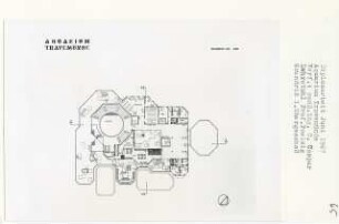 Aquarium, Lübeck-Travemünde (Diplomarbeit bei Peter Poelzig): Grundriss 1. Obergeschoss 1:200