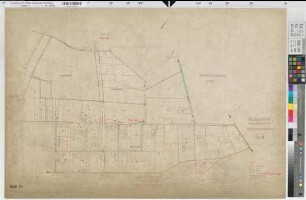 Liesborn (Wadersloh), Flurbereinigung Liesborn, Bl.54 Zuteilungskarte Flur 54