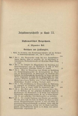 Systematisches Verzeichnis