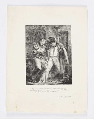 Mon ami, je vois que l’air t’absorbe!..., Blatt 8 der Folge "Album de 1827"