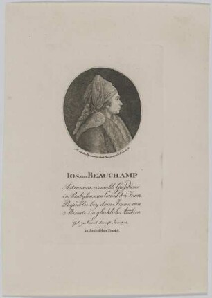 Bildnis des Ios. von Beauchamp