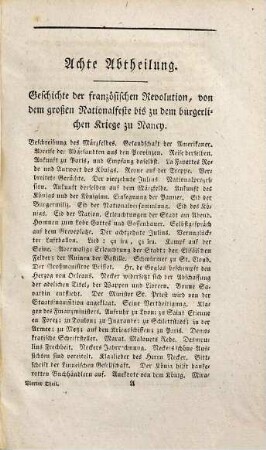 Historische Nachrichten und politische Betrachtungen über die französische Revolution, Vierter Band