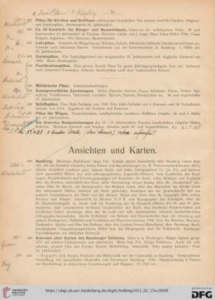 Ansichten und Karten (Nr. 439-626)
