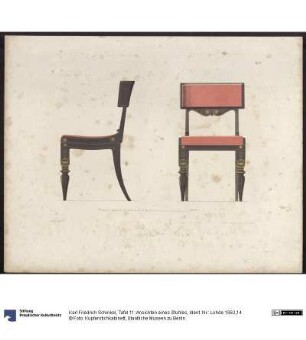 Tafel 11: Ansichten eines Stuhles