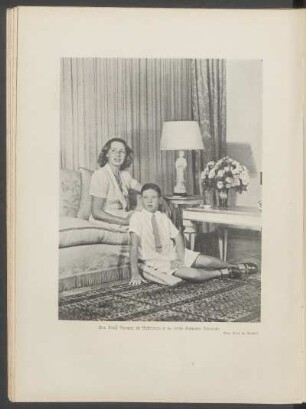 Sra. Dora Vargas de Hoffmann y su hijito Augusto Eduardo - (Foto: Dora de Zucker)