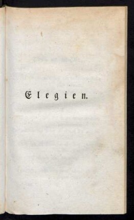 Elegien