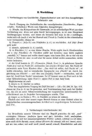 II. Wortbildung
