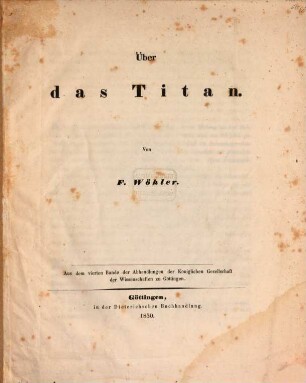 Über das Titan