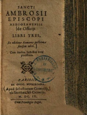 De officiis : libri tres