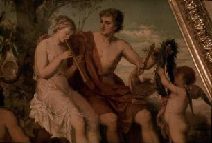 Deckengemälde — Allegorie der Redekunst und der Musik