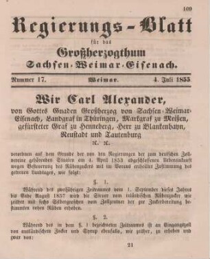 Nr. 17 : 4. Juli 1855