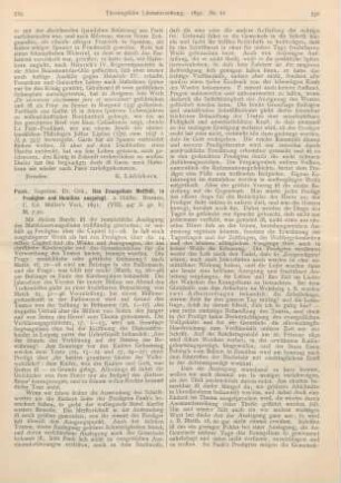 529-531 [Rezension] Pank, Oskar, Das Evangelium Matthäi, in Predigten und Homilien ausgelegt. 2. Hälfte