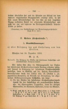 H. Niedere Kirchendienste