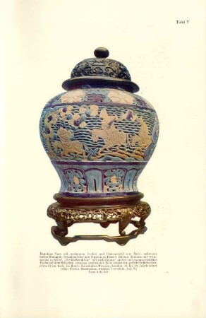 Tafel V. [Ming, Vase mit "Dreifarben"-Dekor]