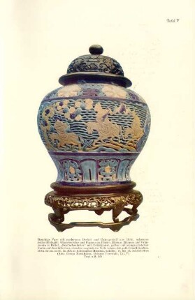 Tafel V. [Ming, Vase mit "Dreifarben"-Dekor]